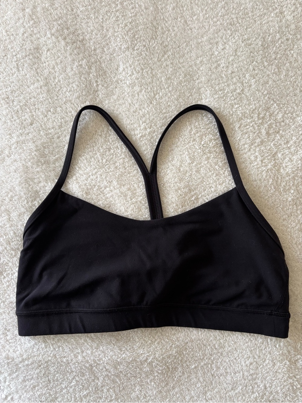 Lululemon Black Athletic Bra with Thin Straps